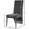 Meridian Furniture,Porsha Velvet Dining Chair, Set of 2 - 4 of 4