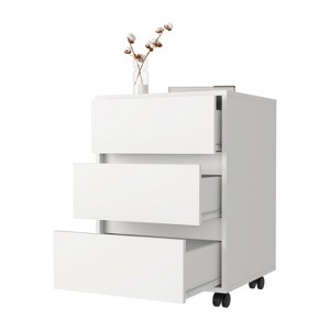 NicBex Mobile File Cabinet with Double Door,Office Cabinet with Metal Handles and Casters,Modern Cabinet,Filing Cabinets for Home Office - 1 of 4