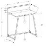 PAGED Simple Modern Computer Desk, 29.5" Home Office Desk with Spacious Desktop and Metal Legs for Office, Study - 4 of 4