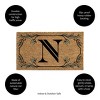 28" x 16" Monogram Coir Mat, Letter  "N" - 3 of 4