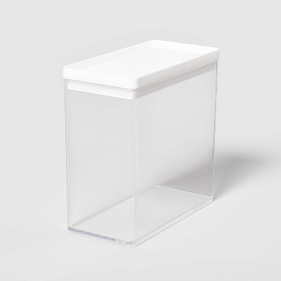 8&#34;W X 4&#34;D X 8&#34;H Plastic Food Storage Container Clear - Brightroom&#8482;