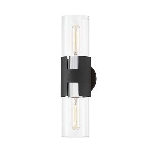 Troy Lighting Amado 2 - Light Wall Light in  Silver Clear Shade - 1 of 1