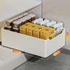 TROPOW Pull Out Cabinet Organiser - Kitchen Cupboard Organiser - Pull Out Kitchen Storage - No Drilling and Nailing Required - White - 3 of 4