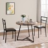 Dining Table Set for 2, Kitchen Table and Chairs for 2 with Chairs, 3 Piece Dining Room Table Set, Round Kitchen Table Set for Apartment - 2 of 4