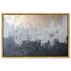 Art Remedy Silvered Layers Blue Abstract Art  Framed - 3 of 4