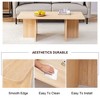 Sapphtopaz Coffee Table Home Decor Modern Rectangle Coffee Tables for Living Room Dining Table with Cross Bracket Base for Living Room, Office - 4 of 4
