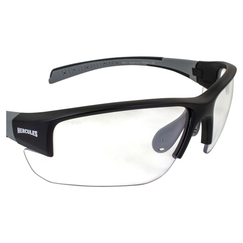 Global Vision Hercules 7 24 Safety Cycling & Tennis Sunglasses with +2.5 Bifocal Clear to Smoke Sunlight Reactive Lenses, 5 of 8