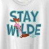 Girls' - Zootopia - Nick The Fox Stay Wilde Short Sleeve Boxy Graphic T-Shirt - 2 of 2