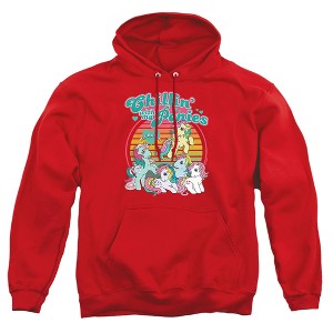 Men's My Little Pony Retro Chillin With My Ponies Pull-Over Hoodie - 1 of 4