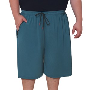 INSPIRE CHIC Men's Big & Tall Elastic Waistband Zipper Pockets