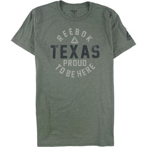 Reebok Mens Texas Proud To Be Here Graphic T-Shirt, Green, Medium - 1 of 2