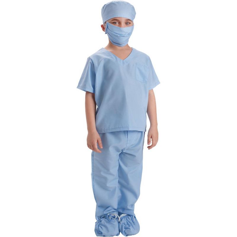 Dress Up America Blue Doctor and Nurse Costume Scrubs For Toddler Boys, 1 of 4