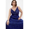 Women's Plus Size Kamila Cowl Neck Dress - navy | CITY CHIC - 3 of 4