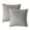 WiKineon Two-Piece Retro Linen-Trimmed Pillowcases ¨C Vintage-Inspired Design with Linen Accents, Soft & Breathable Fabric for Comfortable Sleep - 3 of 4