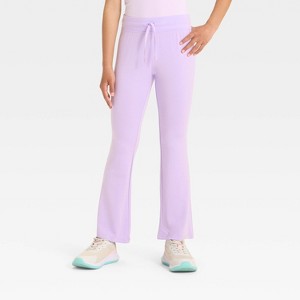Girls' Modal French Terry Flare Pants - All In Motion™ - 1 of 3
