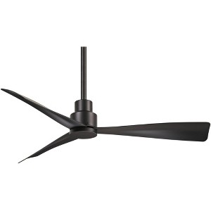 44" Minka Aire Modern Industrial Outdoor Ceiling Fan with Remote Control Coal Wet Rated for Patio Exterior Porch Gazebo Garage - 1 of 4
