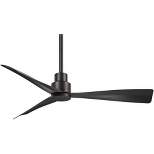 44" Minka Aire Modern Industrial Outdoor Ceiling Fan with Remote Control Coal Wet Rated for Patio Exterior Porch Gazebo Garage