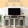 Garvee 71" Extra Large Dog Crate Furniture for 2 Dogs with Removable Divider for Large Medium Dogs, 3 Storage - 4 of 4