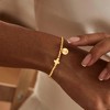 Turandoss 18K Gold Initial Bracelets for Women Girls - Dainty Disc Letter Beaded Cross Bracelet Stretch, Communion Gifts for Girls, Jewelry for Women - 3 of 4