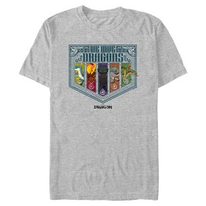 Mens How to Train Your Dragon We Have Dragons Emblem T Shirt - 1 of 4