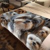 Shih Tzu Pattern Soft Flannel Car Nap Blanket, Perfect for All Seasons, Ideal Christmas and Birthday Gift. - 2 of 4