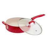 Dolly Parton 4qt Covered Aluminum Sauce Pan Set - Red