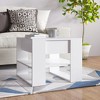 vidaXL Coffee Table White Engineered Wood Medium Coffee Table Square - 2 of 4