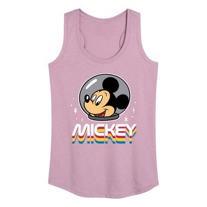 Women's - Disney - Mickey Portrait Retro Graphic Racerback Tank - 1 of 4