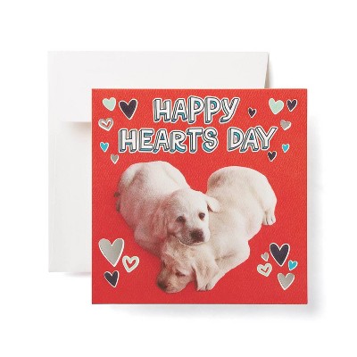 6ct Valentine's Day Cards Two Puppies