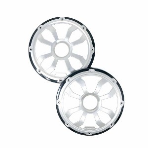 Diamond Audio HXM8FGB Motorsport 8" Flush Mount Speaker Grills, Pair, Black/Stainless - 1 of 4