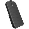 Nakedcellphone Belt Clip Holster Case with Stand for CAT S42 Phone (and S42 H+) - Black - 4 of 4