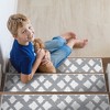 SussexHome Floral Design Cotton Anti-Slip Stair Treads, 9” X 28“ - 3 of 4