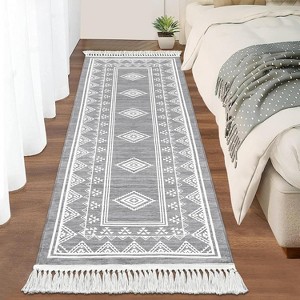 Coucheta  Area Rug 9x12 - Washable Bohemian Rug with Border, Non-Slip  Style Carpet for Living Room, Bedroom & Nursery - 1 of 4