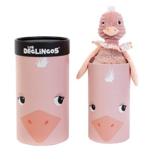 TriAction Toys Les Deglingos Big Simply Plush Animal In Tube | Pomelos the Ostrich - 1 of 2