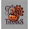 Give Thanks Turkey & Pumpkin Youth Crew Neck Short Sleeve Tee - image 2 of 2