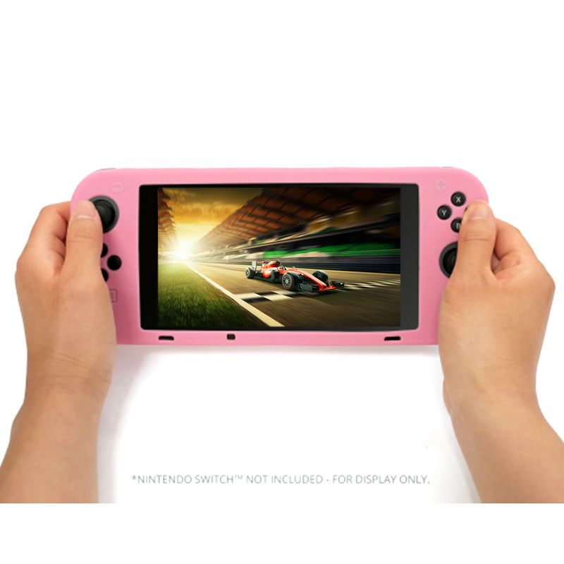 Unique Bargains Silicone Console Case Grip Protector Cover Authorized for Nintendo Switch Accessories Pink, 2 of 4