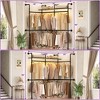 Besiost Industrial Pipe Clothing Rack, Reversible 118.3'' Clothes Rack for Hanging Clothes - 3 of 4