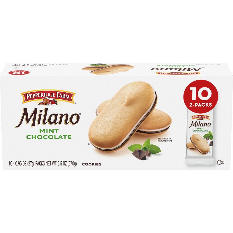 Pepperidge Farm Milano Mint Chocolate Cookies - 9.5oz, 1 of 9