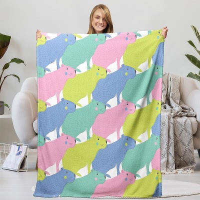 Boersma Blanket Decor for Couch Sofa Bedroom Capybaras Gift for Girls Boys Kids Women Men Soft Cozy Animal Cutes Capybara Flannel Blankets 30"x40