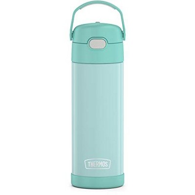 THERMOS FUNTAINER 16 Ounce Stainless Steel Vacuum Insulated Bottle with Wide Spout Lid, Mint