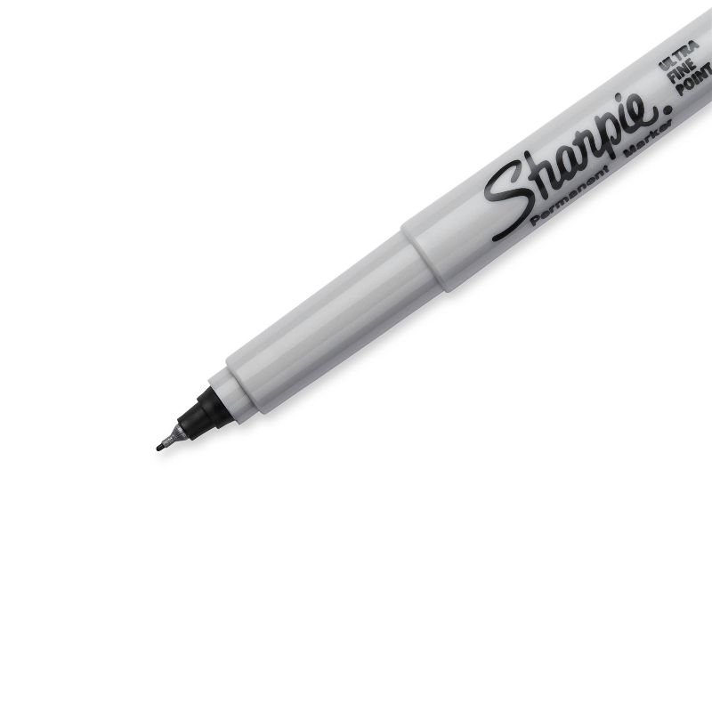 Sharpie 5pk Permanent  Markers Ultra Fine Tip Black, 3 of 7