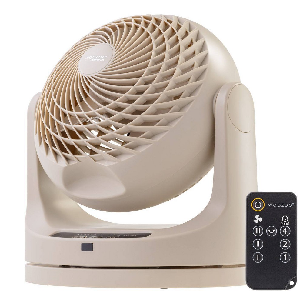 Photos - Fan Woozoo Large 3 Speed Oscillating Air Circulator  with Remote Beige