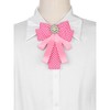 INSPIRE CHIC Women's Shirt Decoration Polka Dots Bow Ties Ribbon Brooch Pin 1 Pc - 4 of 4