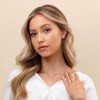 Clotth 18K Gold Plated Crystal Solitaire 2 Carat (8 mm) Cubic Zirconia Dainty Choker Necklace | Gold Necklaces for Women - 2 of 4