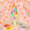 Meri Meri Pink Honeycomb Fan Garland (9' with excess cord - Pack of 1) - 2 of 4