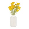 Sagebrook Home 10"Hx6" Diameter, Ceramic Aztec Vase in Ivory/Beige - Add Elegance and Charm to Your Space with this Beautiful Ceramic Vase for Floral - 2 of 4