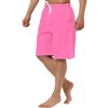 TATT 21 Men's Summer Casual Solid Drawstring Elastic Waist Beach Pool Board Shorts - 4 of 4