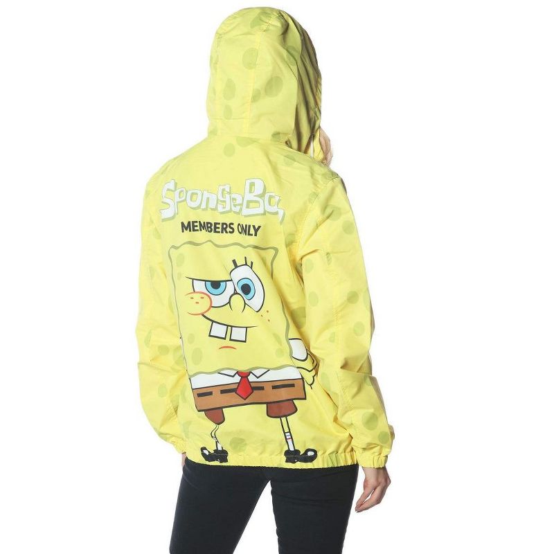Members Only - Women's Spongebob Windbreaker Oversized Jacket, 4 of 8