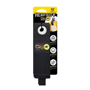 Wrap-It Heavy-Duty 2 in. W X 13 in. L Black Storage Straps 50 lb 2 pk - 1 of 1