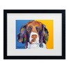 Trademark Fine Art Pat Saunders-White Snuggles Portrait Matted Framed Art Black - 2 of 4